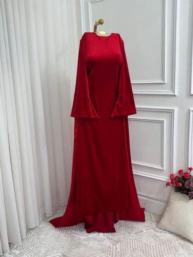 فستان مخمل تفته استرتش