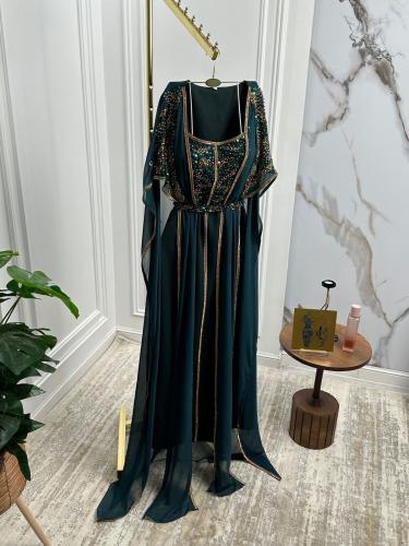 فستان باربي شيفون مطرز