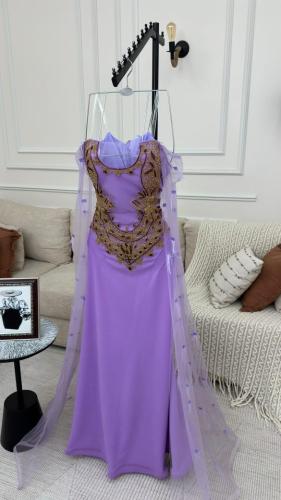 فستان كريب استرتش مطرز