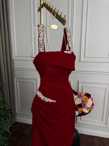 فستان جوخ تطريز يدوي