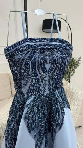 فستان تفته ميكادو دبل كلوش