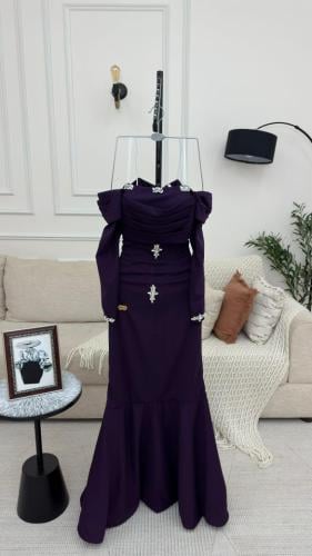 فستان كريب استرتش