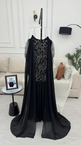 فستان شيفون جورجيت تطريز