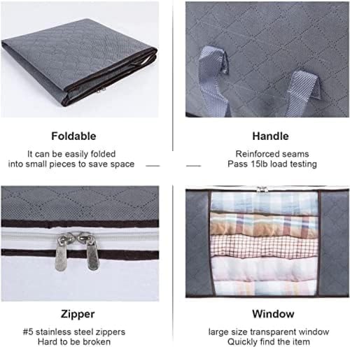 مجموعة حقائب تخزين كبيرة مقاس 60 × 40 سم مكونة من...