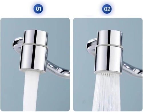 محوّل صنبور دوّار ١٠٨٠° - توجيه مرن، رذاذ أقل، فقا...