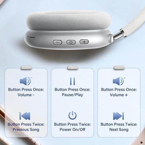 سماعات فوق الاذن 42 ساعة من وقت الاستماع والتحكم ف...