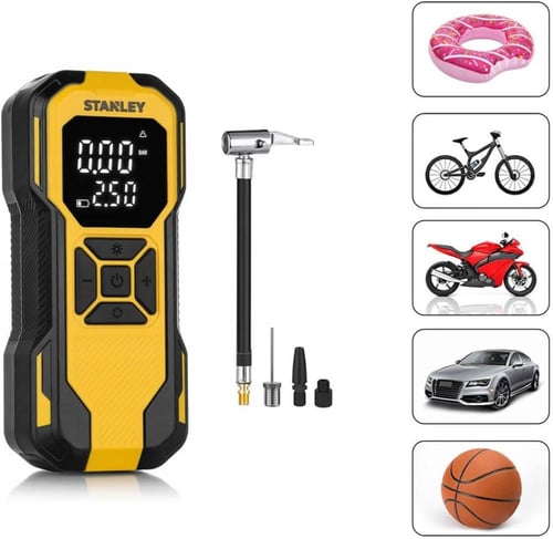 منفاخ هواء لاسلكي SXIF0101 - ضغط حتى 10 بار ببطاري...