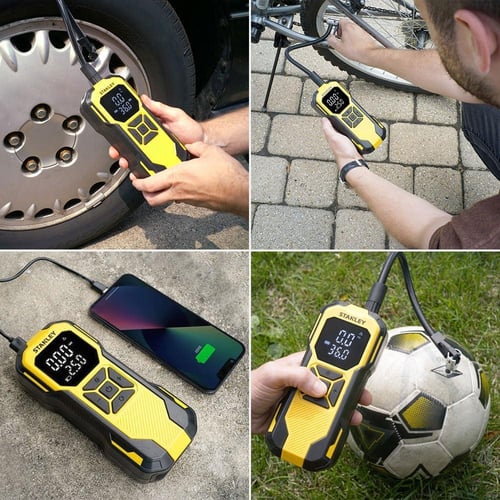 منفاخ هواء لاسلكي SXIF0101 - ضغط حتى 10 بار ببطاري...