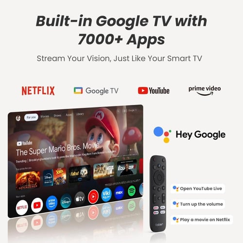 بروجكتر +T2 الذكي- تجربة سينمائية بشاشة عرض تصل لـ...