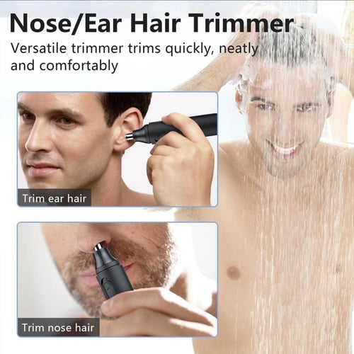 لينجي ماكينة تشذيب شعر الانف والاذن قابلة لاعادة ا...