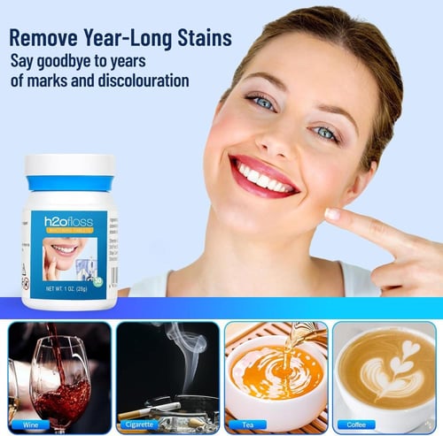 اتش تو اوفلوس اقراص تبييض الاسنان بالماء قابلة لاع...