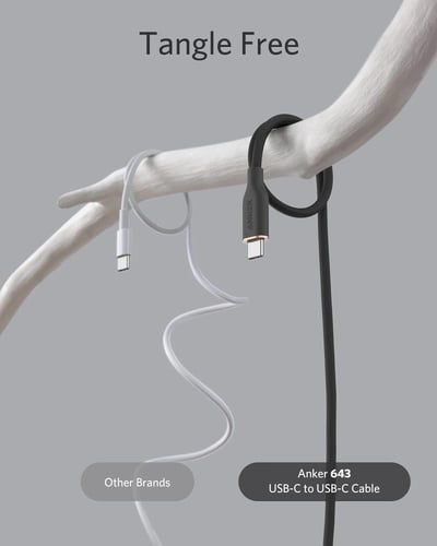 كابل أنكر باور لاين III فلو USB-C إلى USB-C بقوة 1...