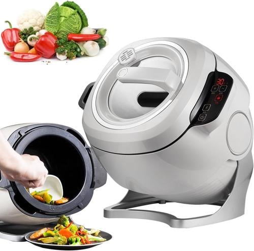 آلة طهي أوتوماتيكية ٢٠٠٠ واط — وعاء دوّار ٣٦٠° بسع...