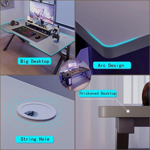 مكتب ألعاب 100 × 60 سم كبير جدًا للمنزل والمكتب طا...