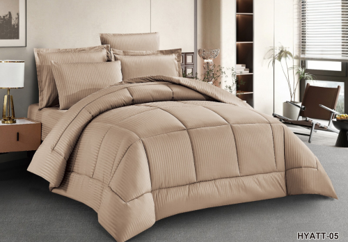 لحاف فاخر من هوم بيد | لون بني فاتح