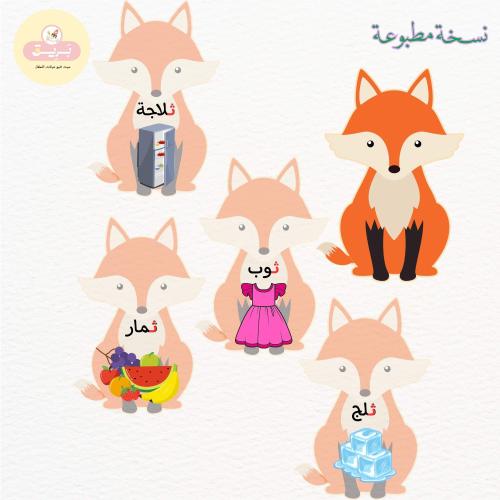 بطاقات مدلولات الحرف ث