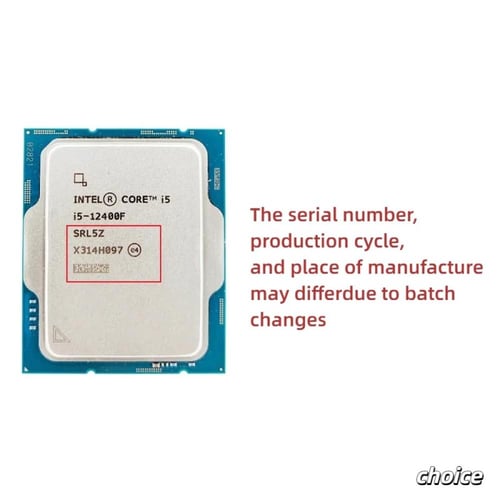 معالج Intel core i5 12400F 2.5