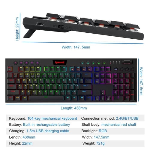 Redragon حورس K618 RGB