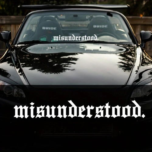 ملصقات سيارات بحروف