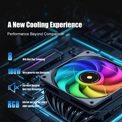Coxbyte ITX وحدة المعالجة المركزية برودة 4Pin PWM...