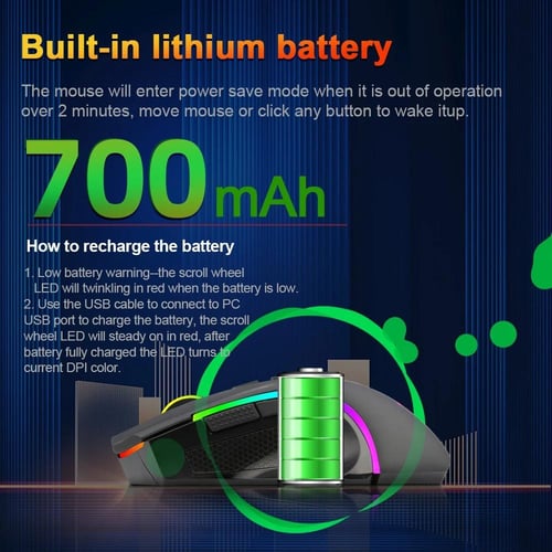 REDRAGON Griffin M602P-KS RGB USB 2.4G