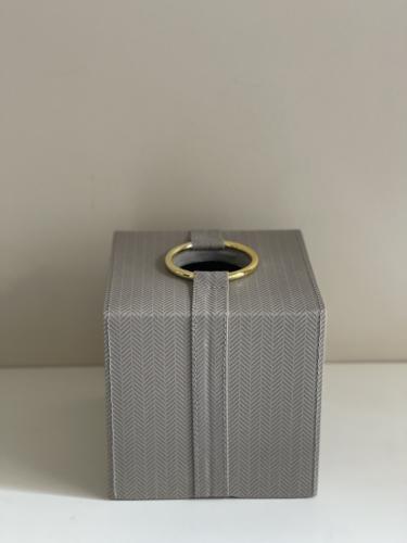 A box of square tissues
