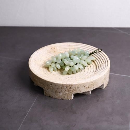 Round marble dish