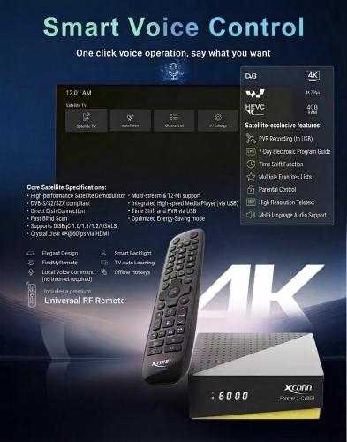 رسيفر اكسكون سايبر - Xconn cyber 4K