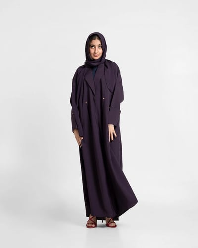 عباية كريب واقف نص كلوش RH45