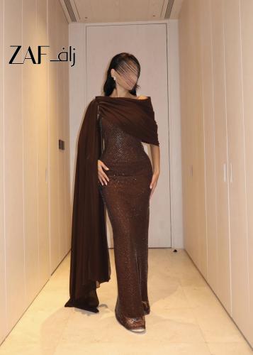 Brown Shimmer Drape | شيمر درابيه بني