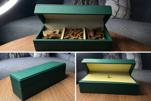 A box containing one ounce of natural Moroccan + o...