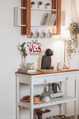 ركن قهوه ابيض