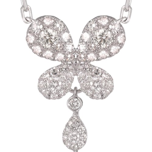 عقد ذهب ابيض والماس