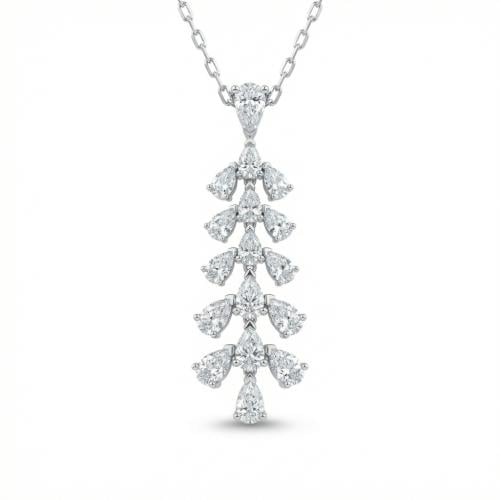 تعليقة الماس ذهب ابيض عيار18