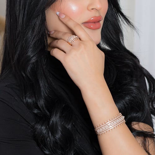 نصف طقم ذهب اصفر و الماس