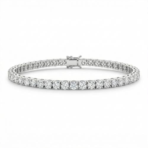 اسوارة الماس تنس ذهب ابيض عيار 18