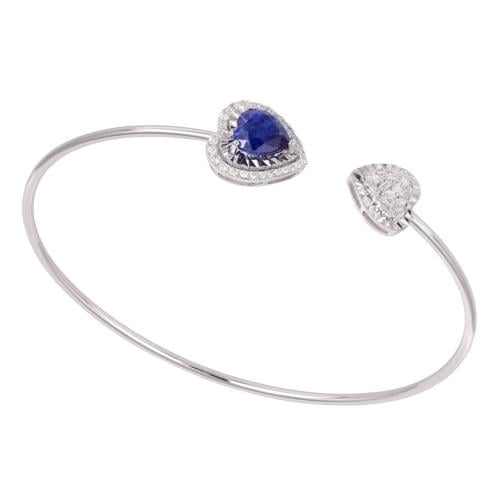 اسواره ذهب ابيض والماس