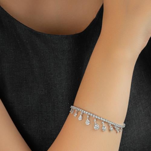 اساورة الماس ذهب ابيض