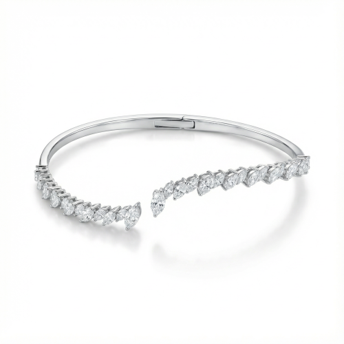 اسوارة الماس ذهب ابيض عيار18