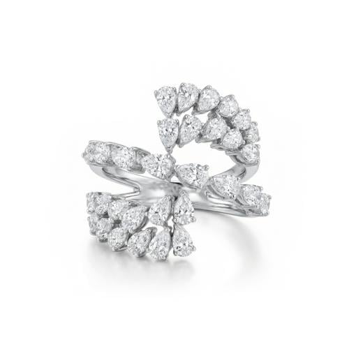 خاتم الماس ذهب ابيض عيار18