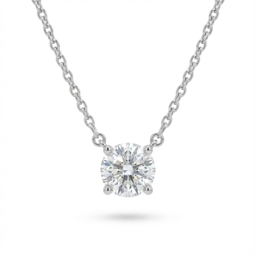 تعليقة الماس ذهب ابيض عيار18