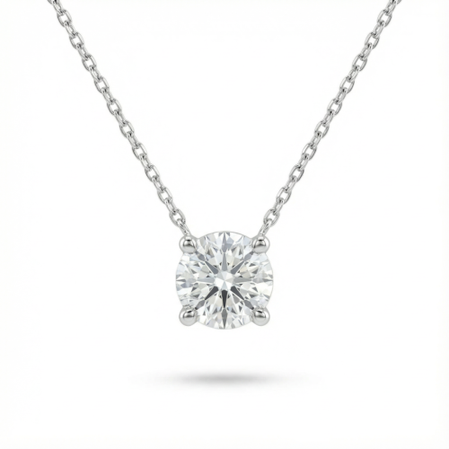 تعليقة الماس ذهب ابيض عيار18