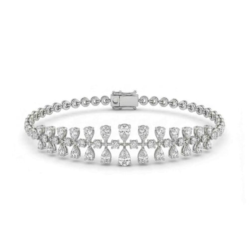 طقم ذهب ابيض والماس عيار18