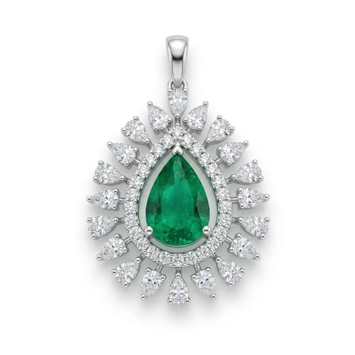 نص طفم ذهب ابيض و الماس عيار 18