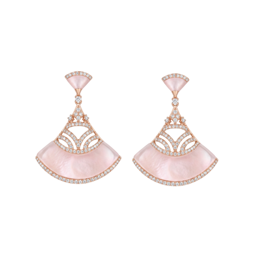 حلق الماس ذهب اصفر عيار18