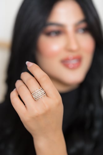 نصف طقم ذهب اصفر و الماس