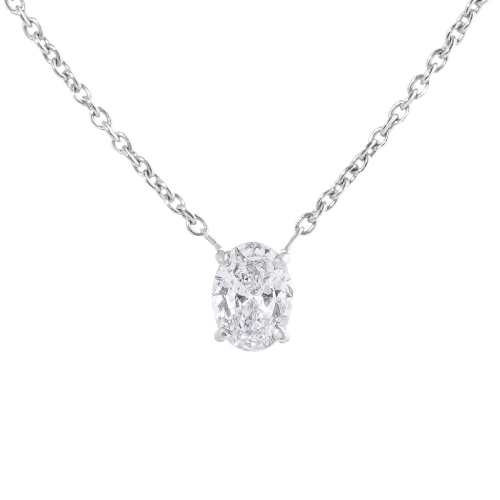 عقد ذهب ابيض والماس