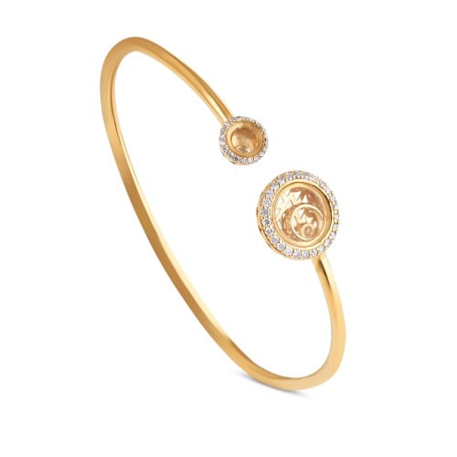 أساور ذهب اصفر والماس