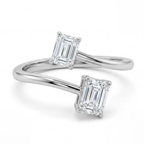 خاتم الماس ذهب ابيض عيار18