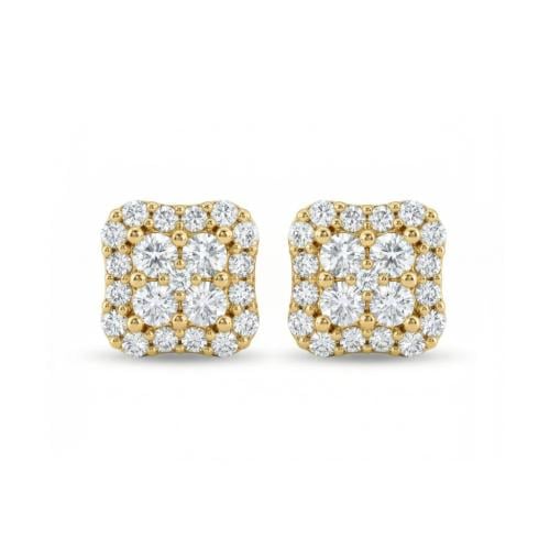 حلق الماس ذهب عيار18